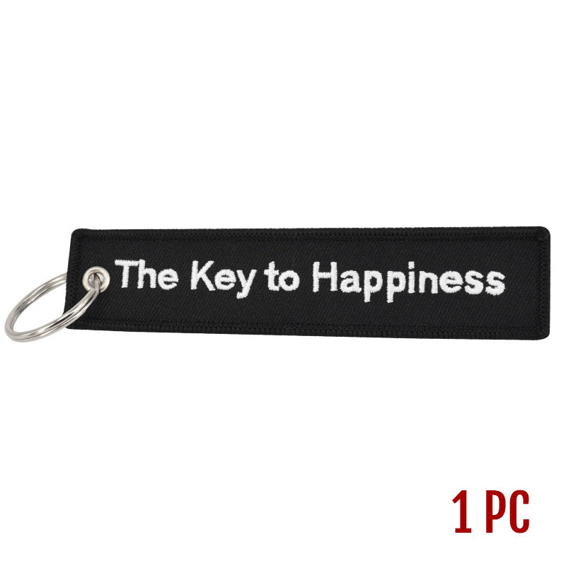 Motorcycle Accessories Personalized Key Chain Embroidery