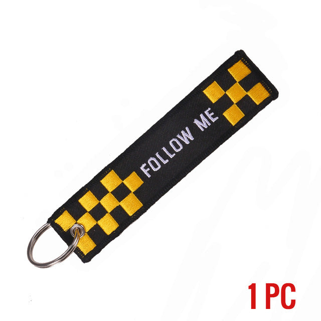 Motorcycle Accessories Personalized Key Chain Embroidery